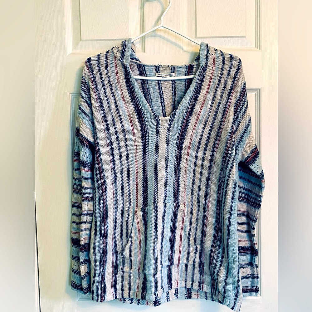 NWT Striped Hoodie with Front Pocket